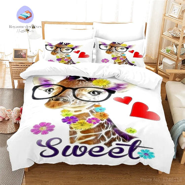 Housse de Couette Girafe Art